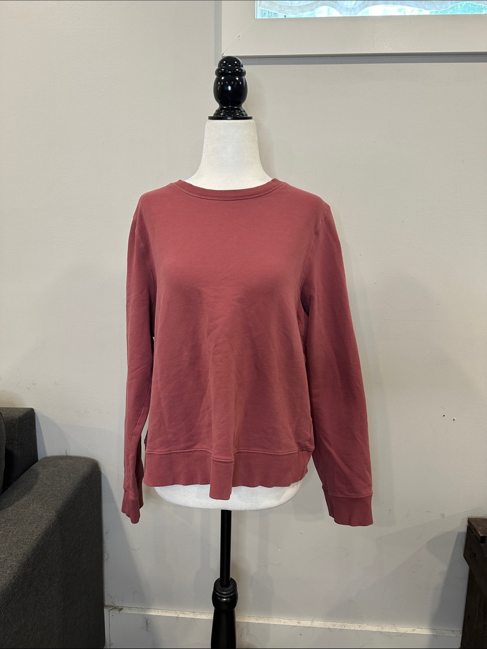 Athleta‎ Terry Crop Crew Sweatshirt
